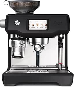 Sage - The Oracle Touch - Bean to Cup Coffee Machine with Grinder and Milk Frother, Black Truffle