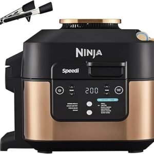 Ninja Speedi 10-in-1 Rapid Cooker, Air Fryer and Multi Cooker, 5.7L, Meals for 4 in 15 Minutes, Air Fry, Steam, Grill, Bake, Roast, Sear, Slow Cook & More, Cooks 4 Portions, Copper Black ON400UKCP